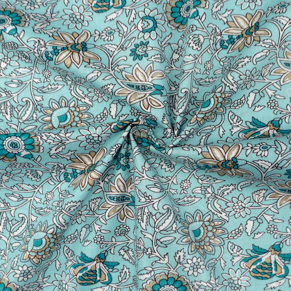 Floral Garden Printed Cambric Fabric