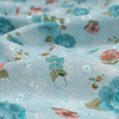 Garden Lace Floral Cotton Fabric - Kapaas