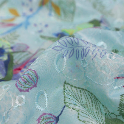 Garden Sketch Floral Cotton Fabric - Kapaas