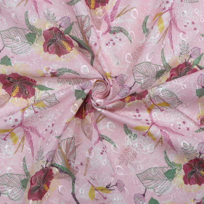 Garden Sketch Floral Cotton Fabric - Kapaas