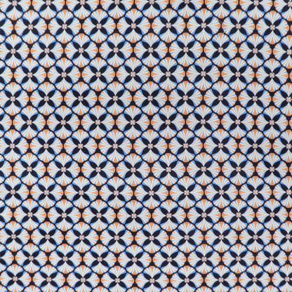 Geometric Lattice Satin Fabric - Kapaas