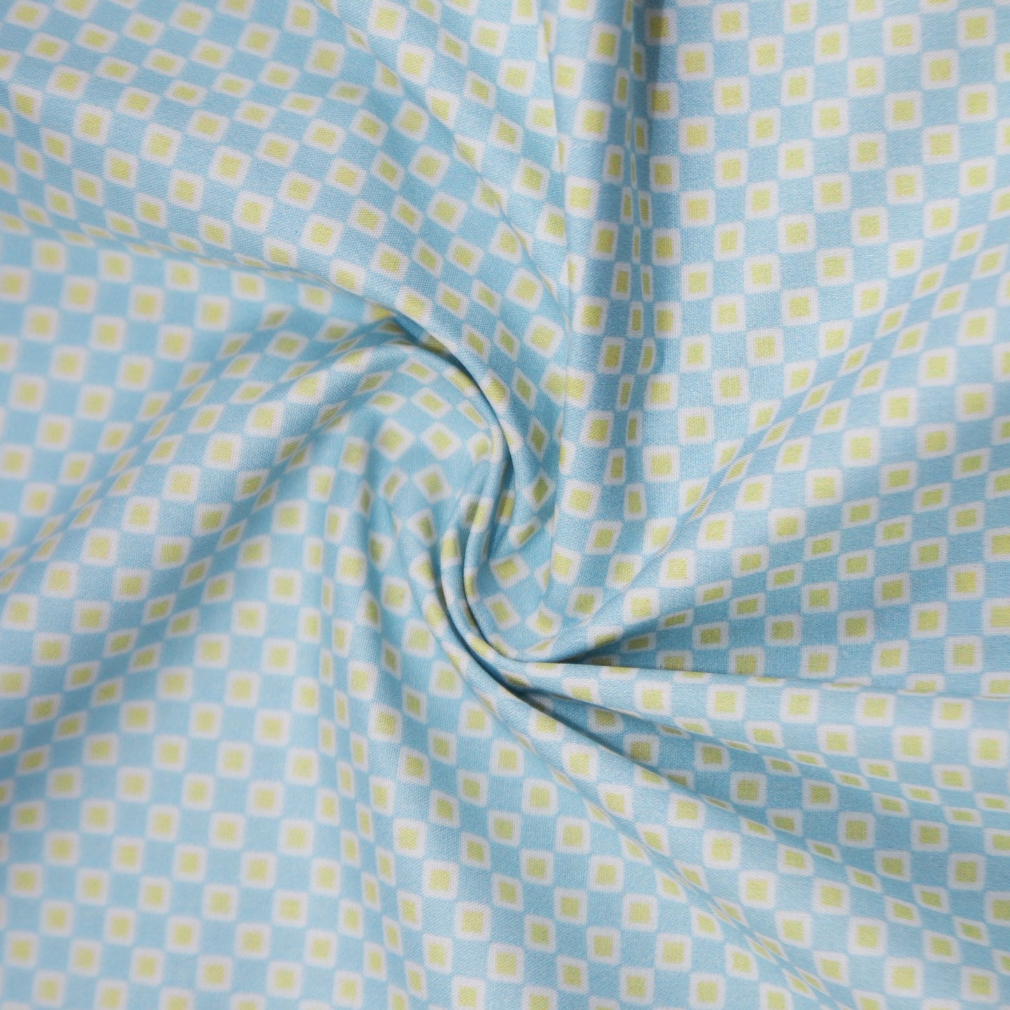 Geometric Micro - Check Poplin Fabric - Kapaas