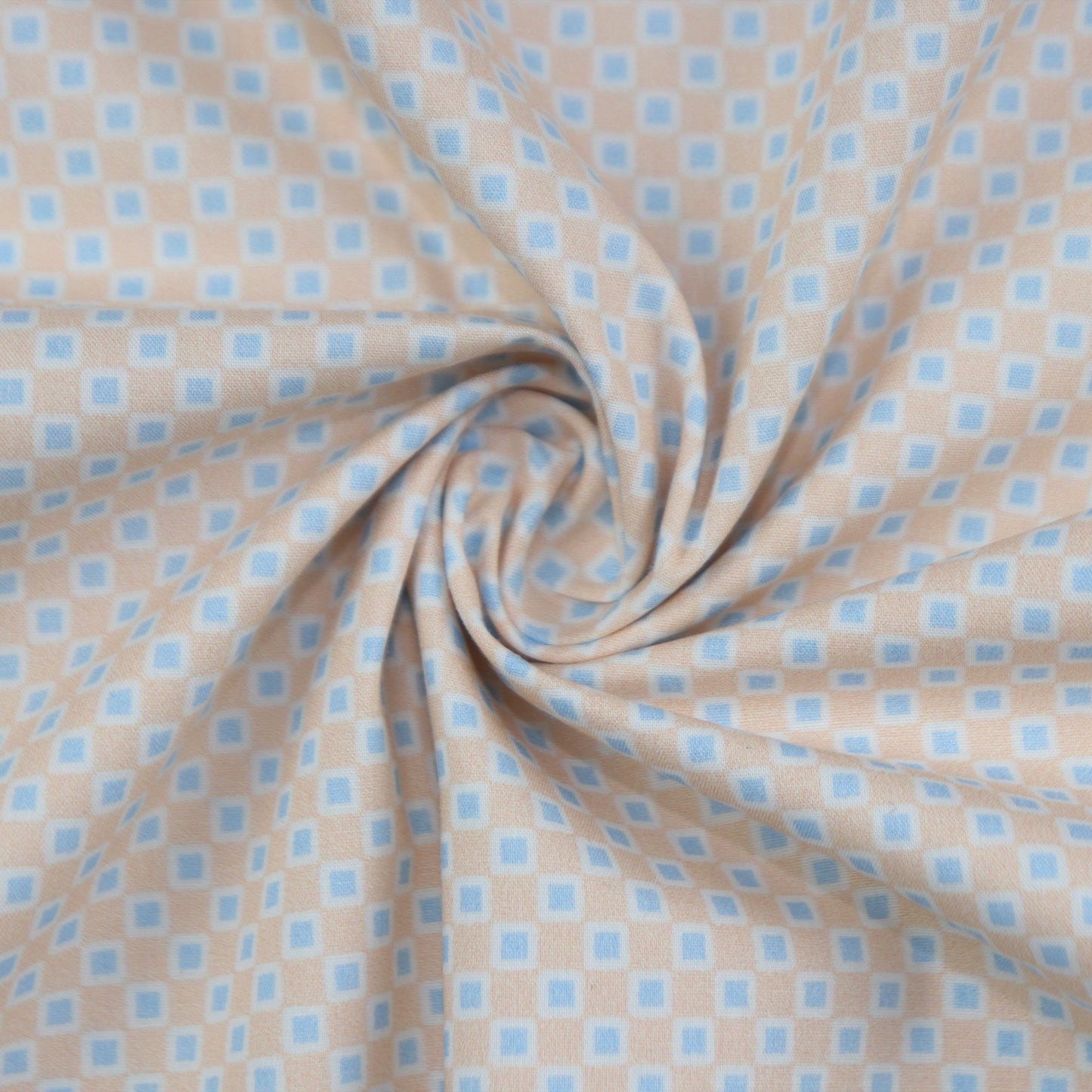 Geometric Micro - Check Poplin Fabric - Kapaas