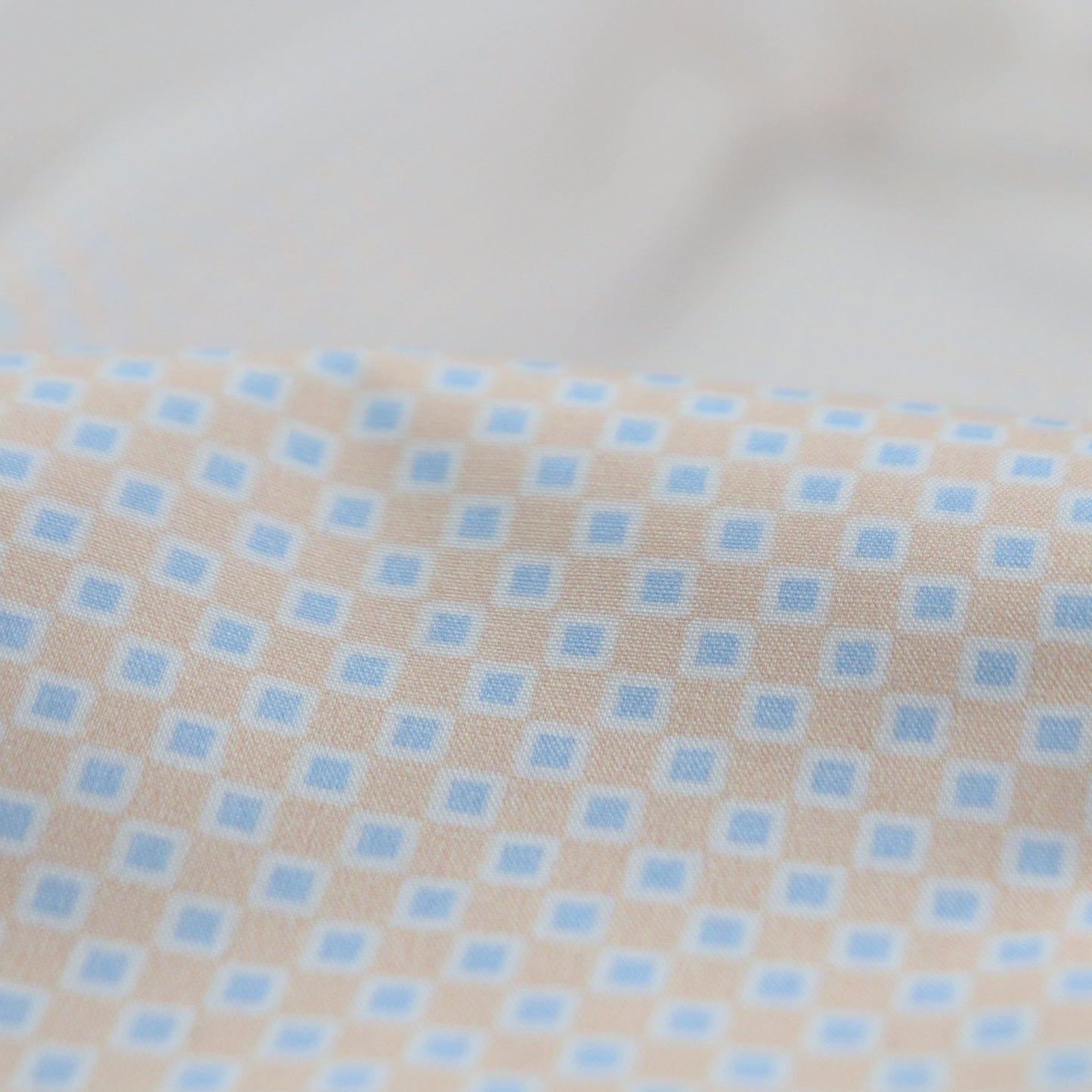 Geometric Micro - Check Poplin Fabric - Kapaas