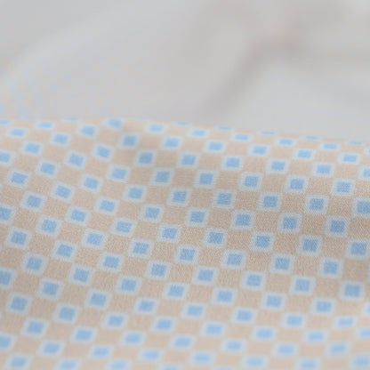Geometric Micro - Check Poplin Fabric - Kapaas