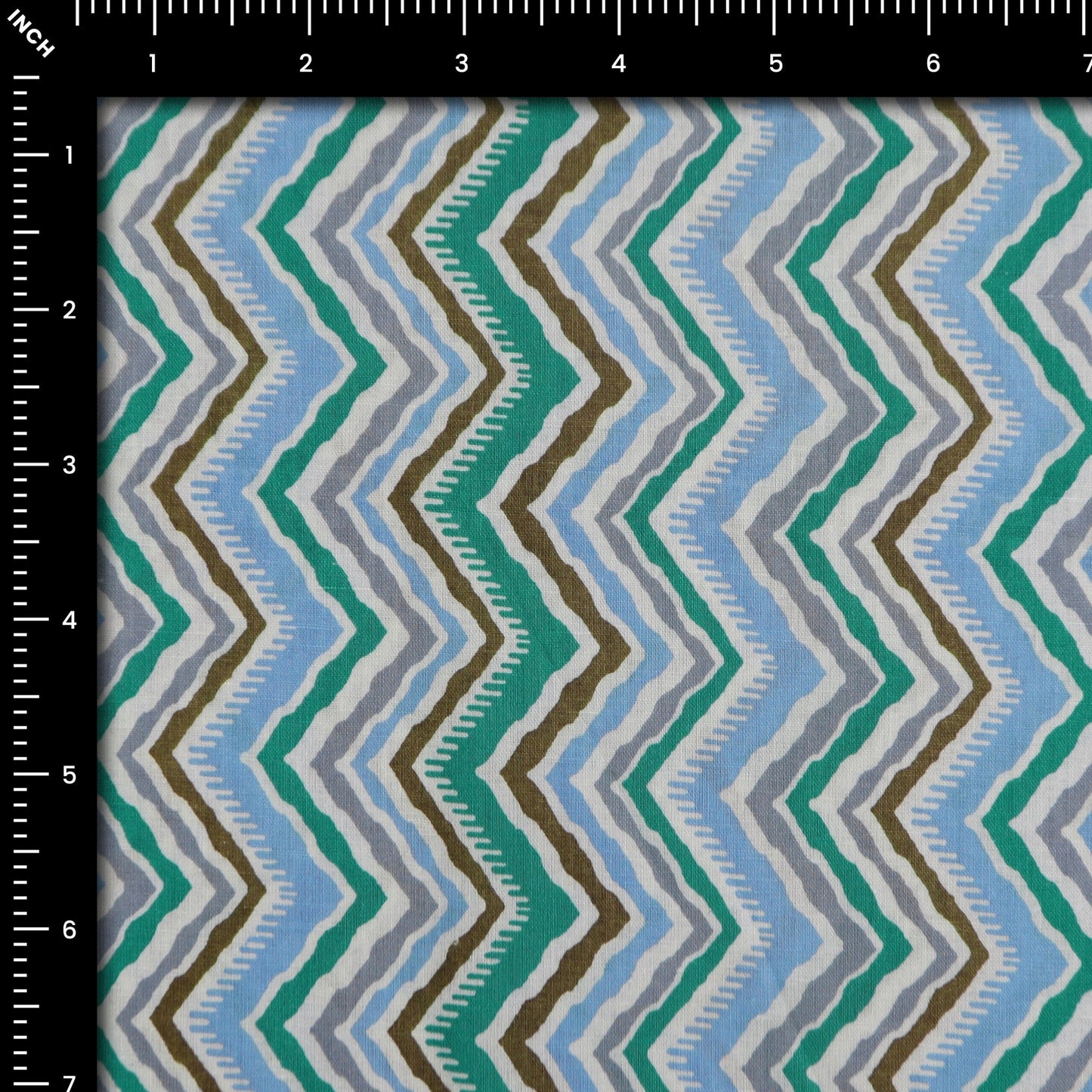 Geometric Zigzag Cambric Fabric - Kapaas