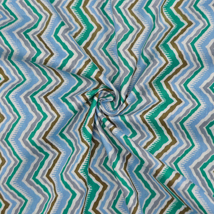 Geometric Zigzag Cambric Fabric - Kapaas