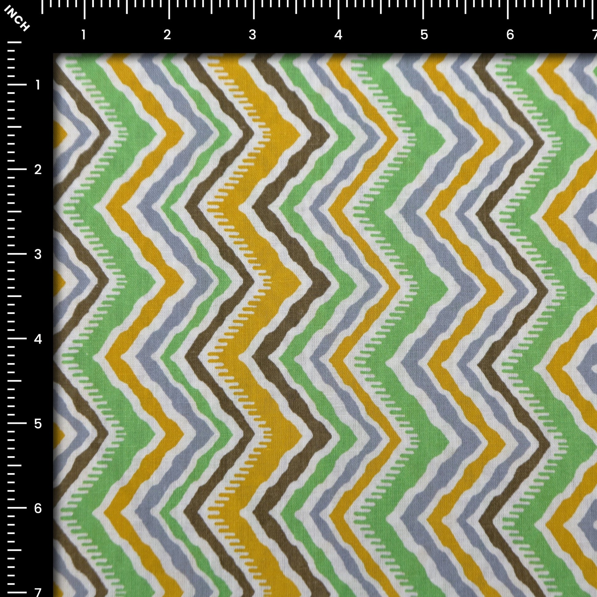 Geometric Zigzag Cambric Fabric - Kapaas