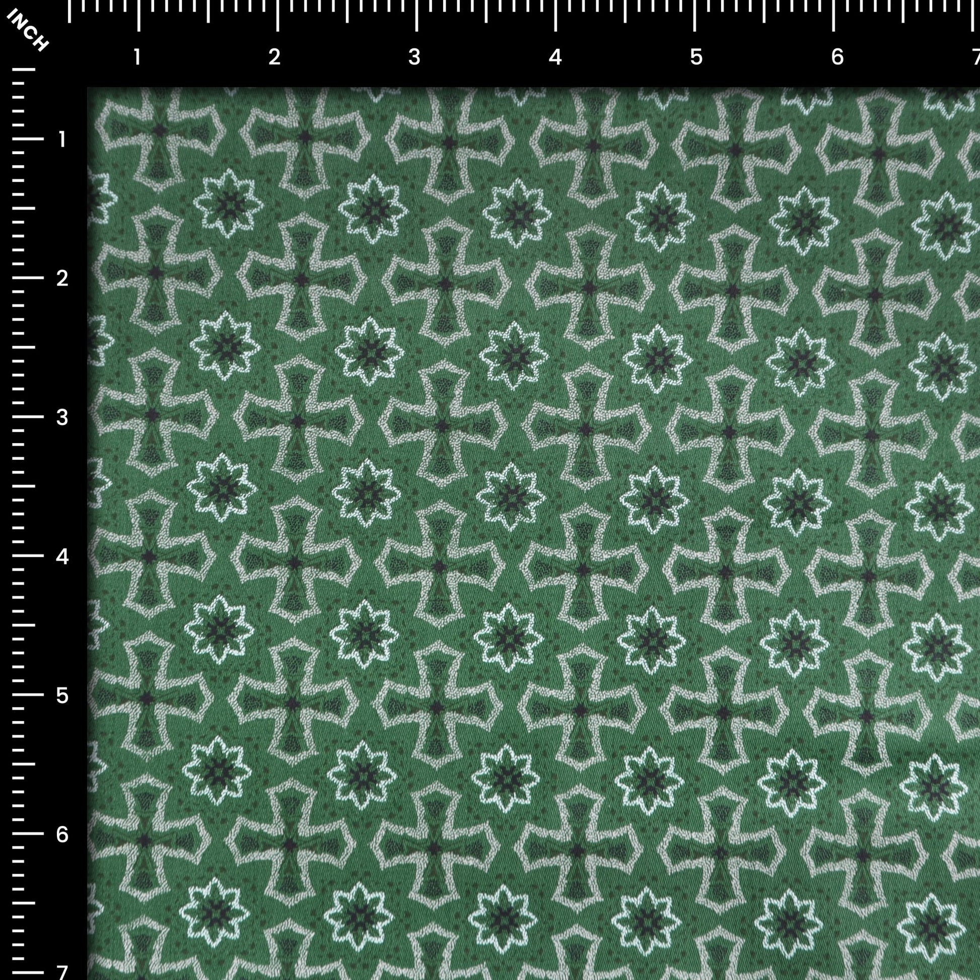 Heritage Motif Satin Fabric - Kapaas