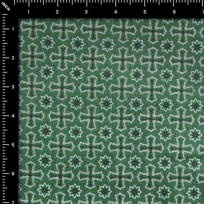 Heritage Motif Satin Fabric - Kapaas