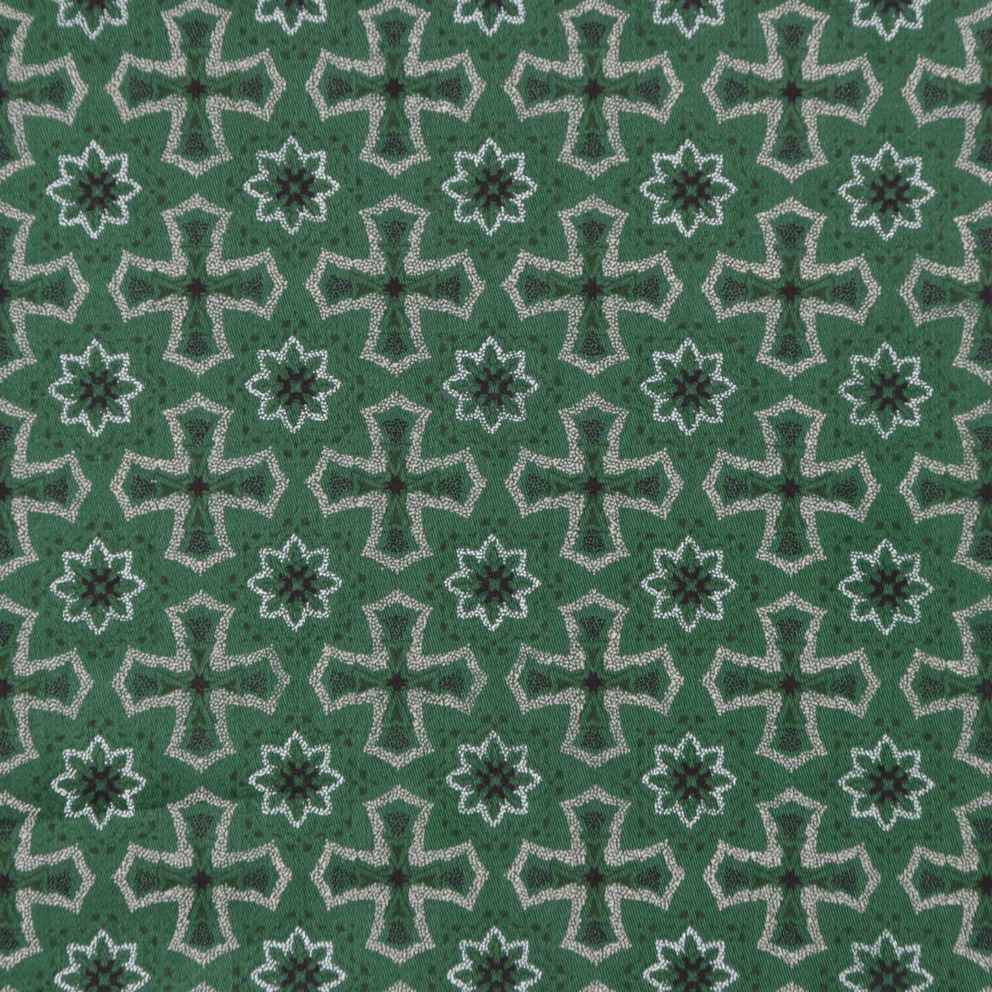 Heritage Motif Satin Fabric - Kapaas