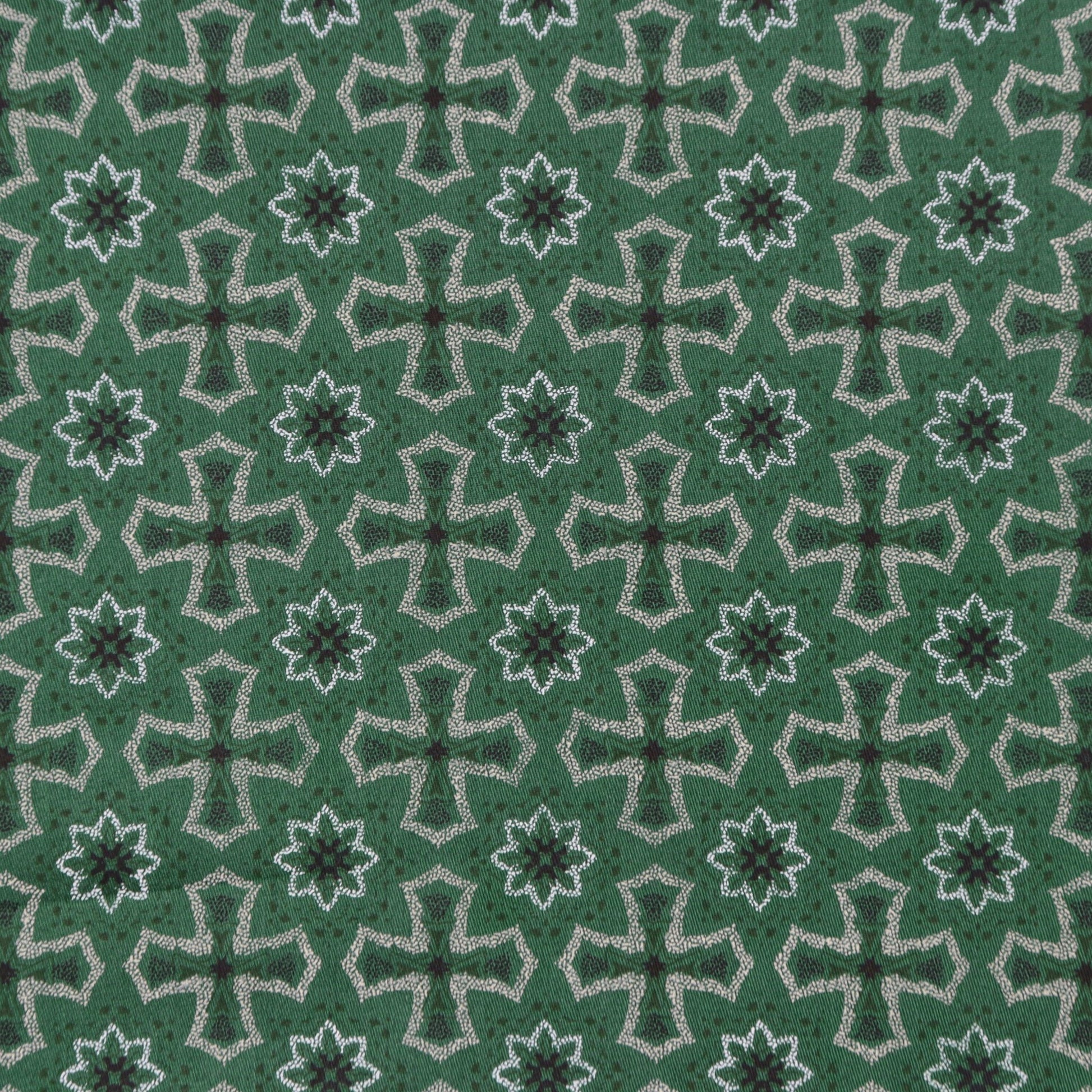 Heritage Motif Satin Fabric - Kapaas