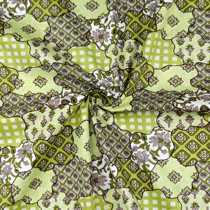 Heritage Patch Medallion Cambric Fabric - Kapaas