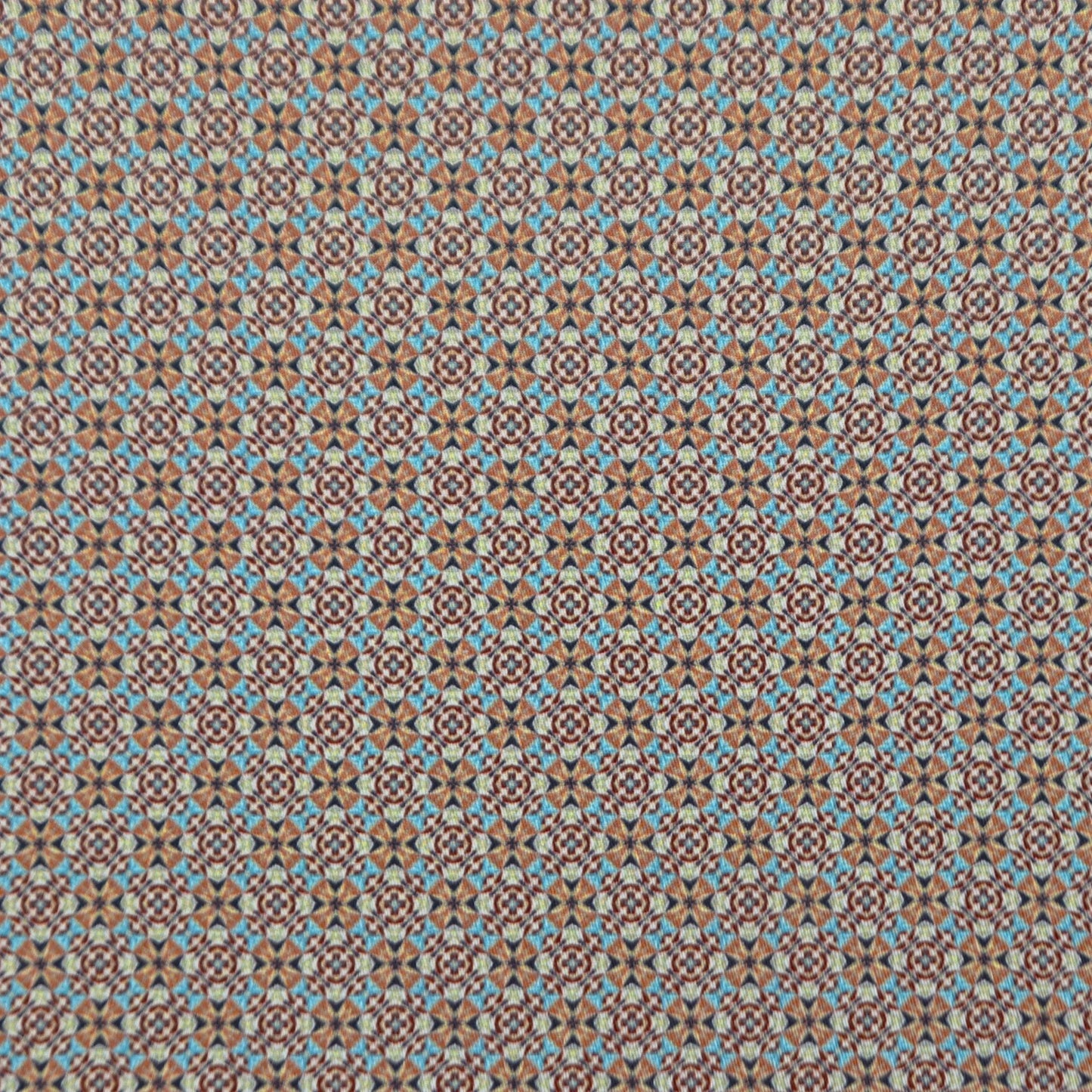 Heritage Tile Geo Satin Fabric - Kapaas