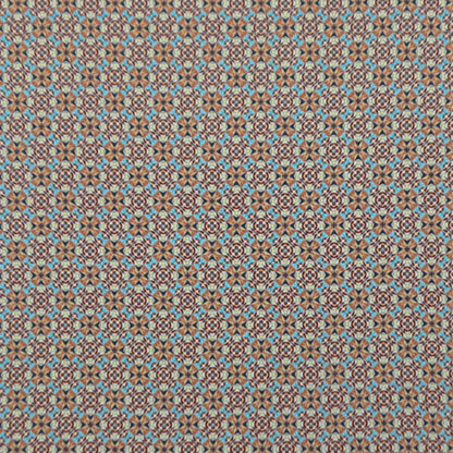 Heritage Tile Geo Satin Fabric - Kapaas