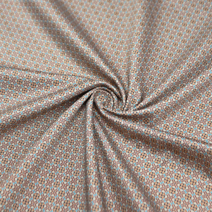 Heritage Tile Geo Satin Fabric - Kapaas