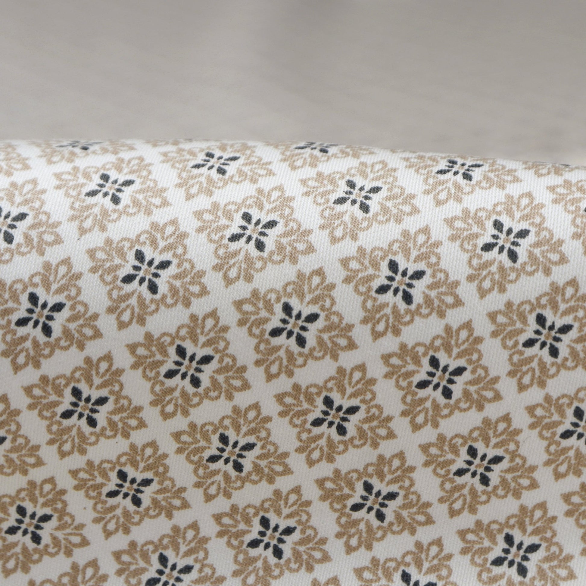 Heritage Tile Motif Satin Fabric - Kapaas