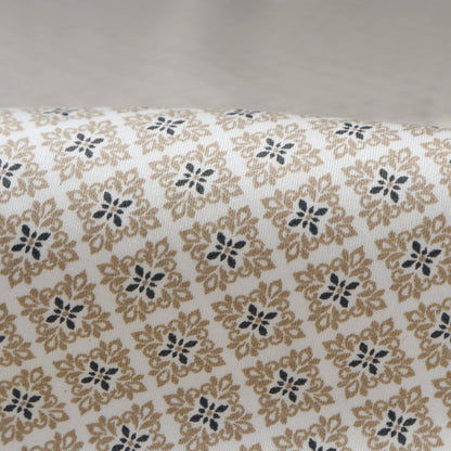 Heritage Tile Motif Satin Fabric - Kapaas