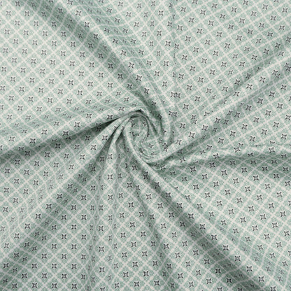 Heritage Tile Motif Satin Fabric - Kapaas