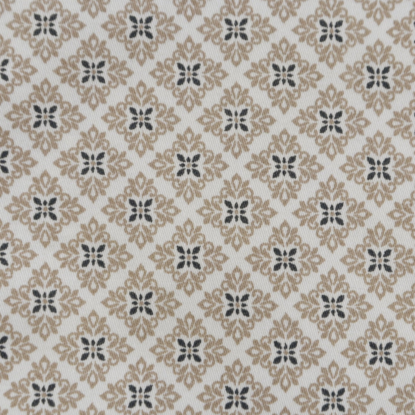 Heritage Tile Motif Satin Fabric - Kapaas