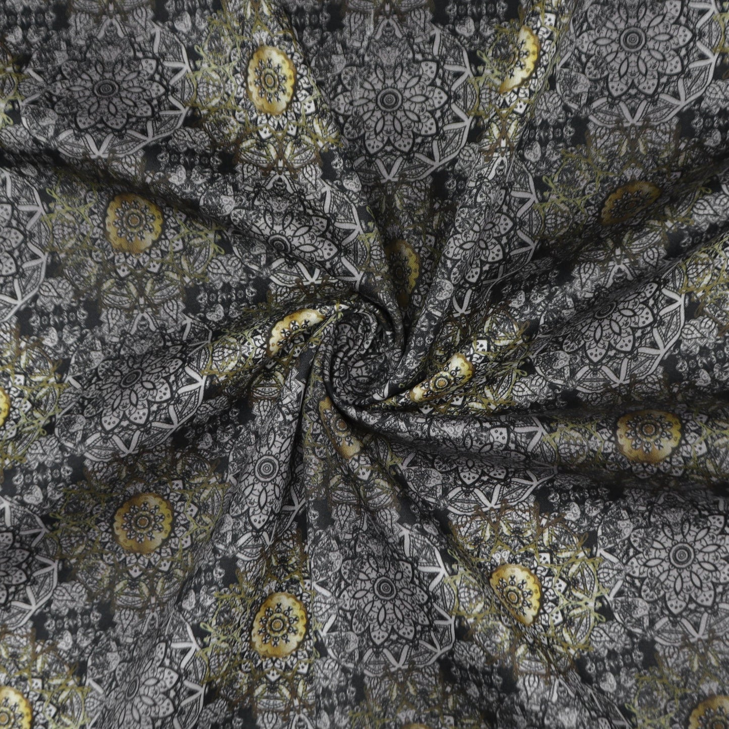 Intricate Mandala Fusion Satin Cotton - Kapaas