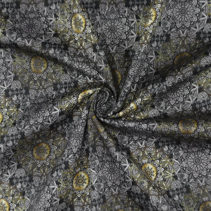 Intricate Mandala Fusion Satin Cotton - Kapaas