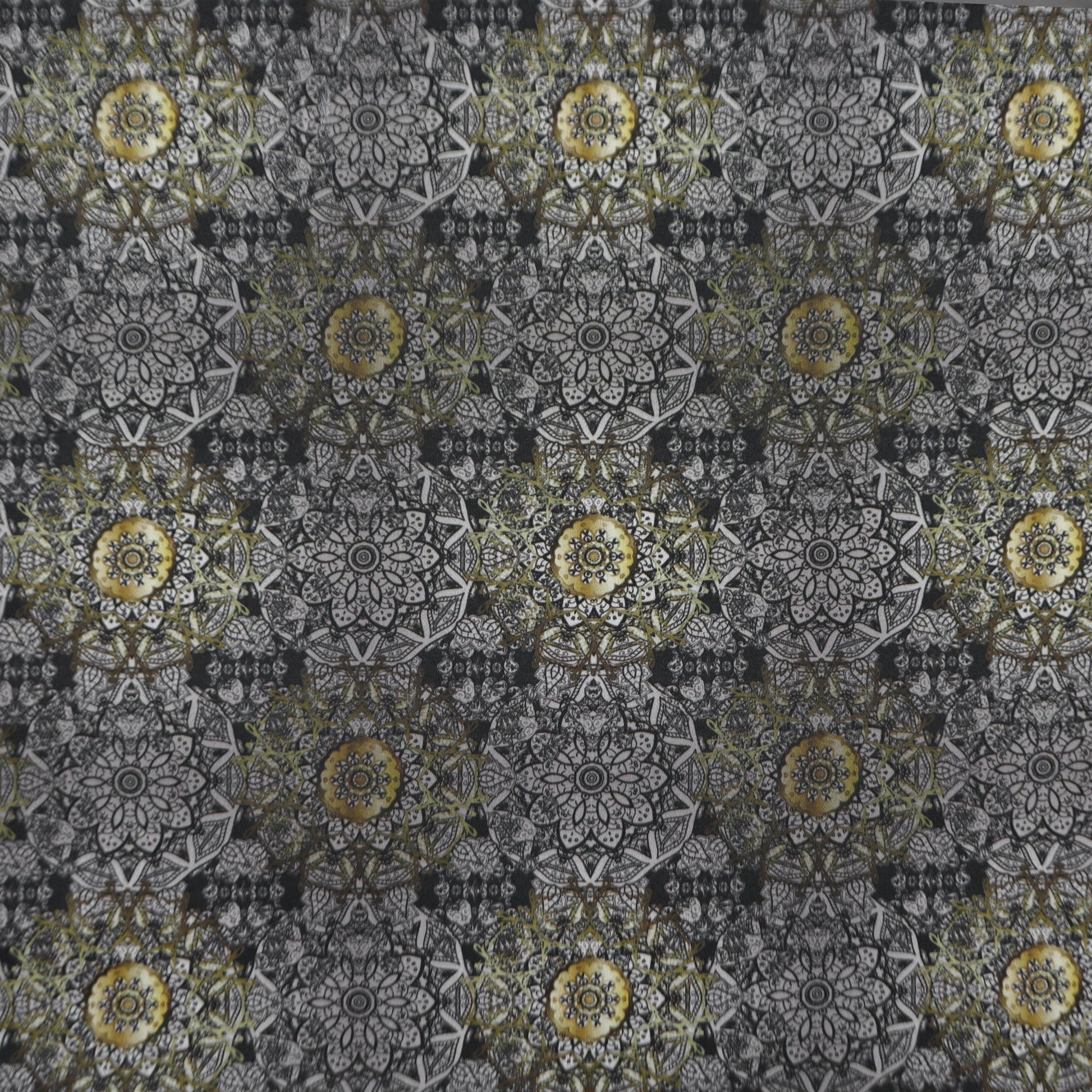 Intricate Mandala Fusion Satin Cotton - Kapaas