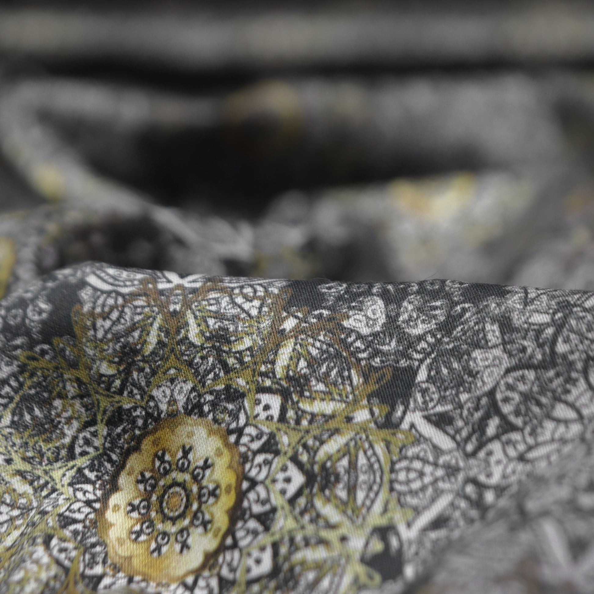 Intricate Mandala Fusion Satin Cotton - Kapaas