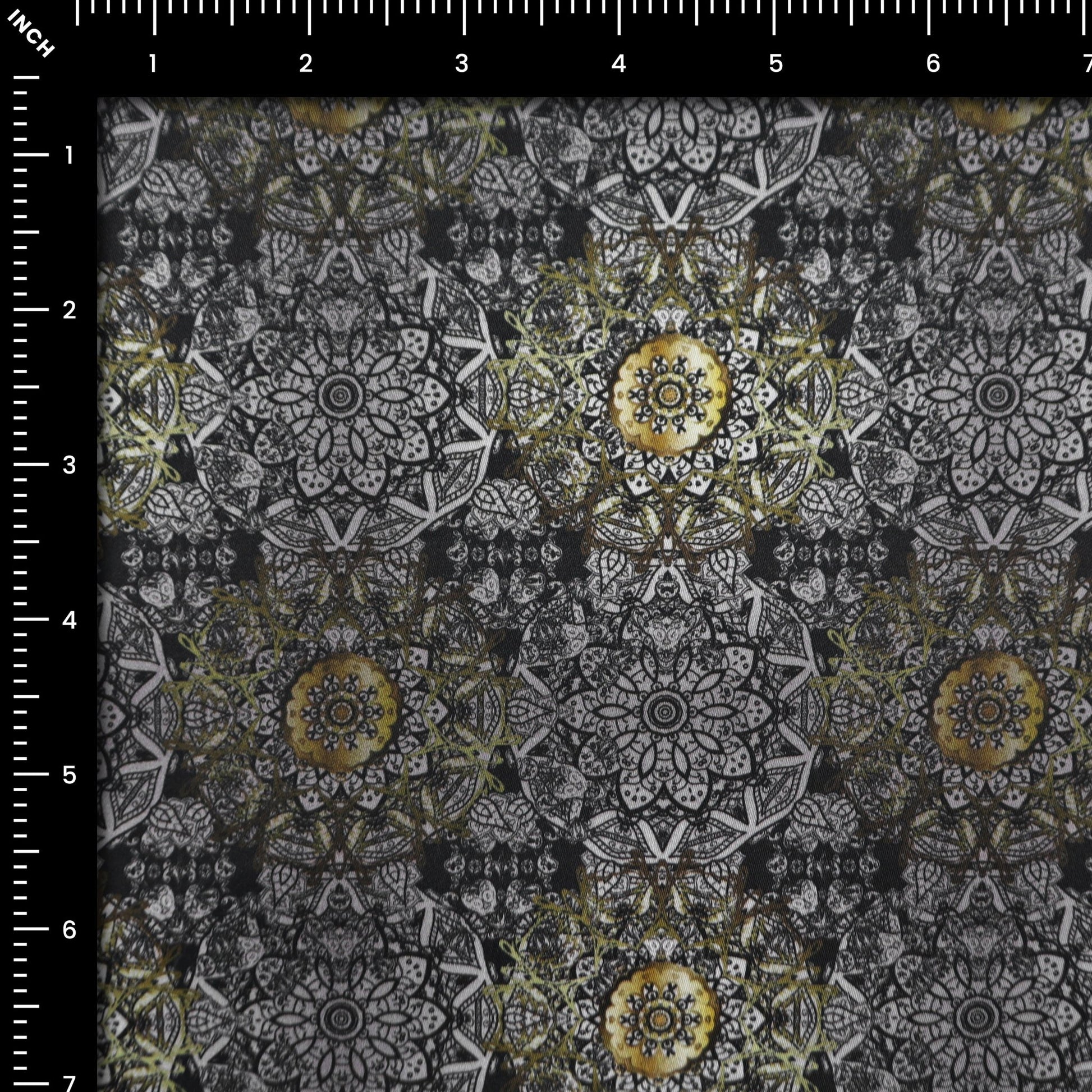 Intricate Mandala Fusion Satin Cotton - Kapaas