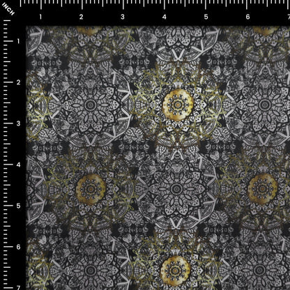 Intricate Mandala Fusion Satin Cotton - Kapaas