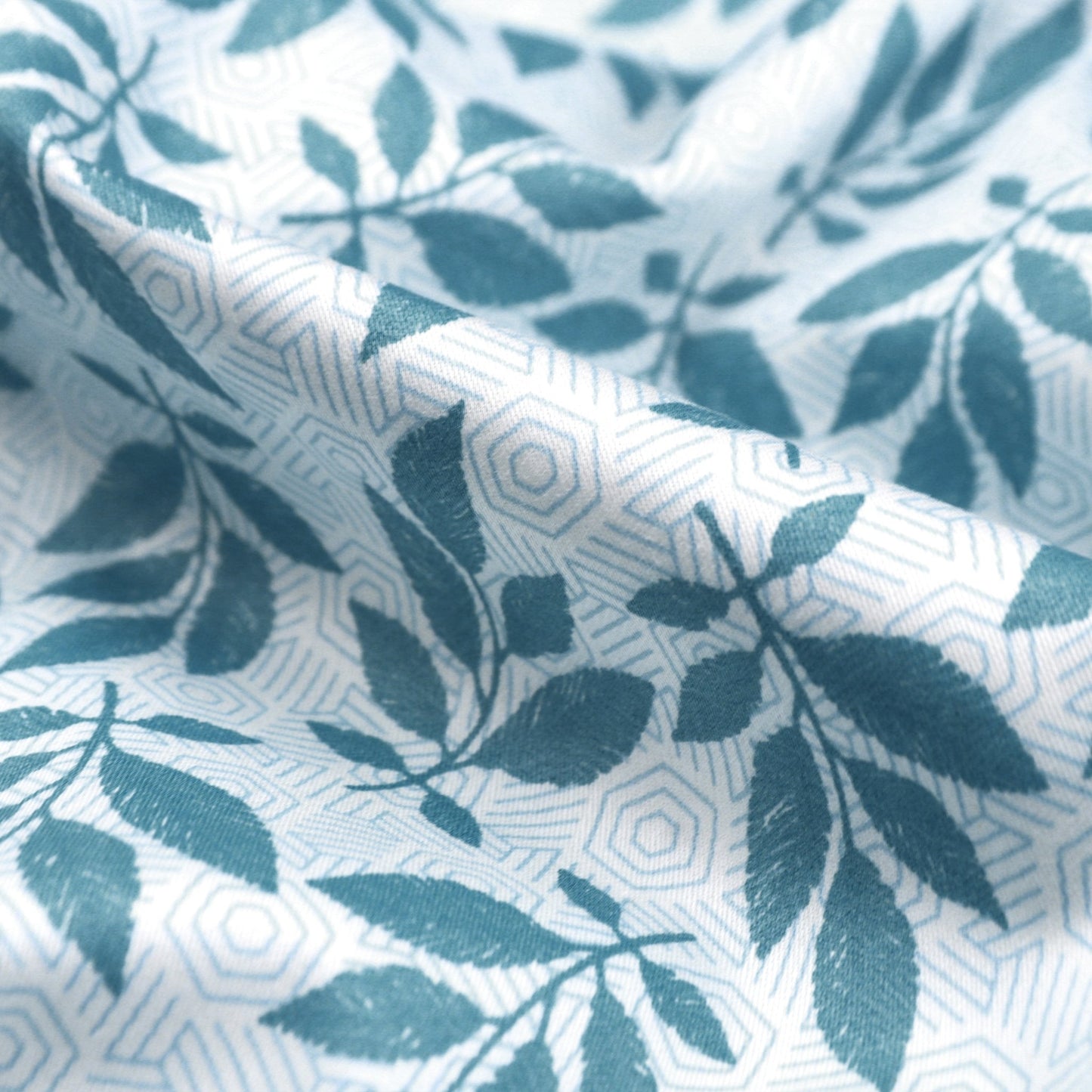 Leaf Lattice Satin Fabric - Kapaas