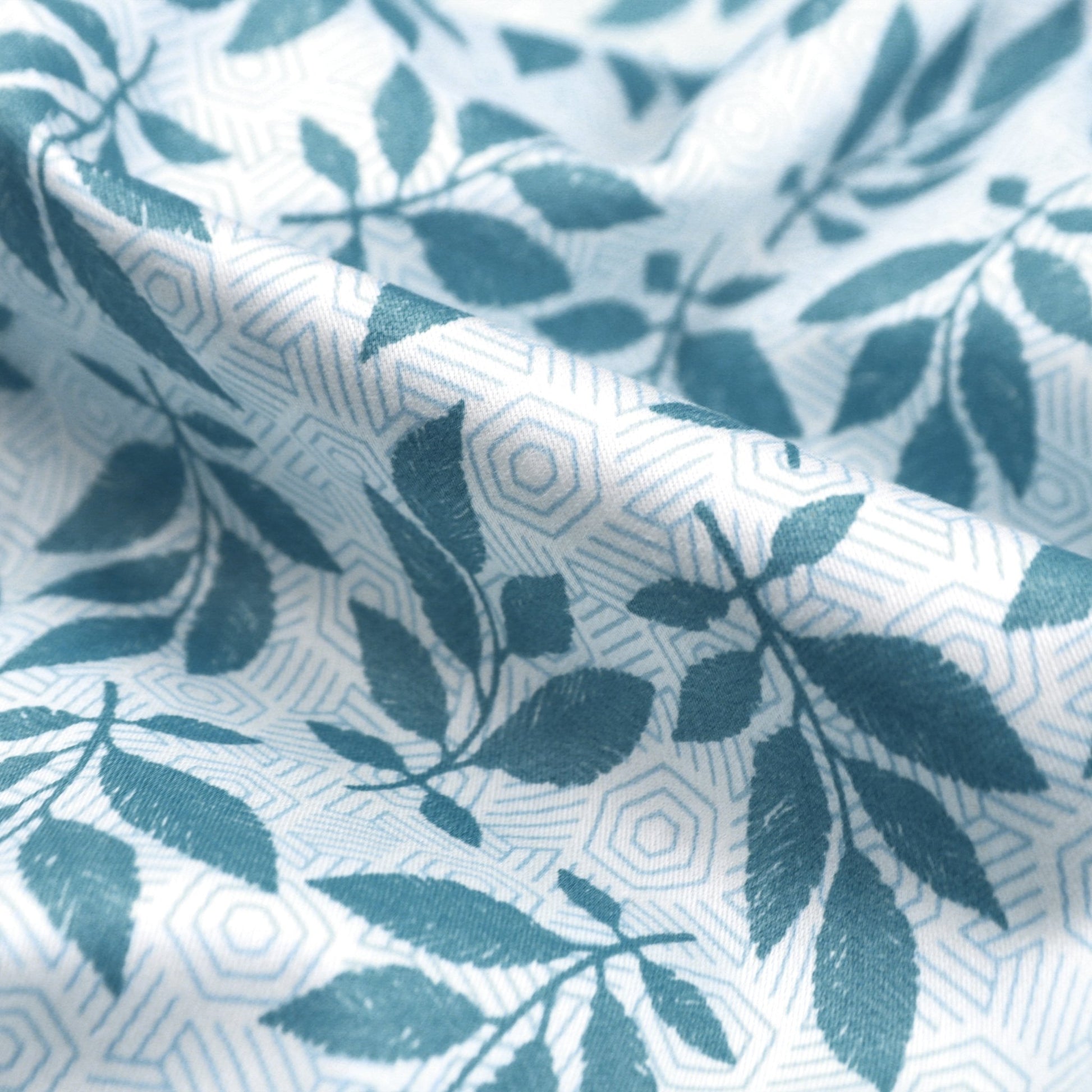 Leaf Lattice Satin Fabric - Kapaas