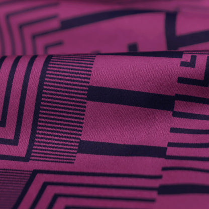 Linear Maze Satin Fabric - Kapaas