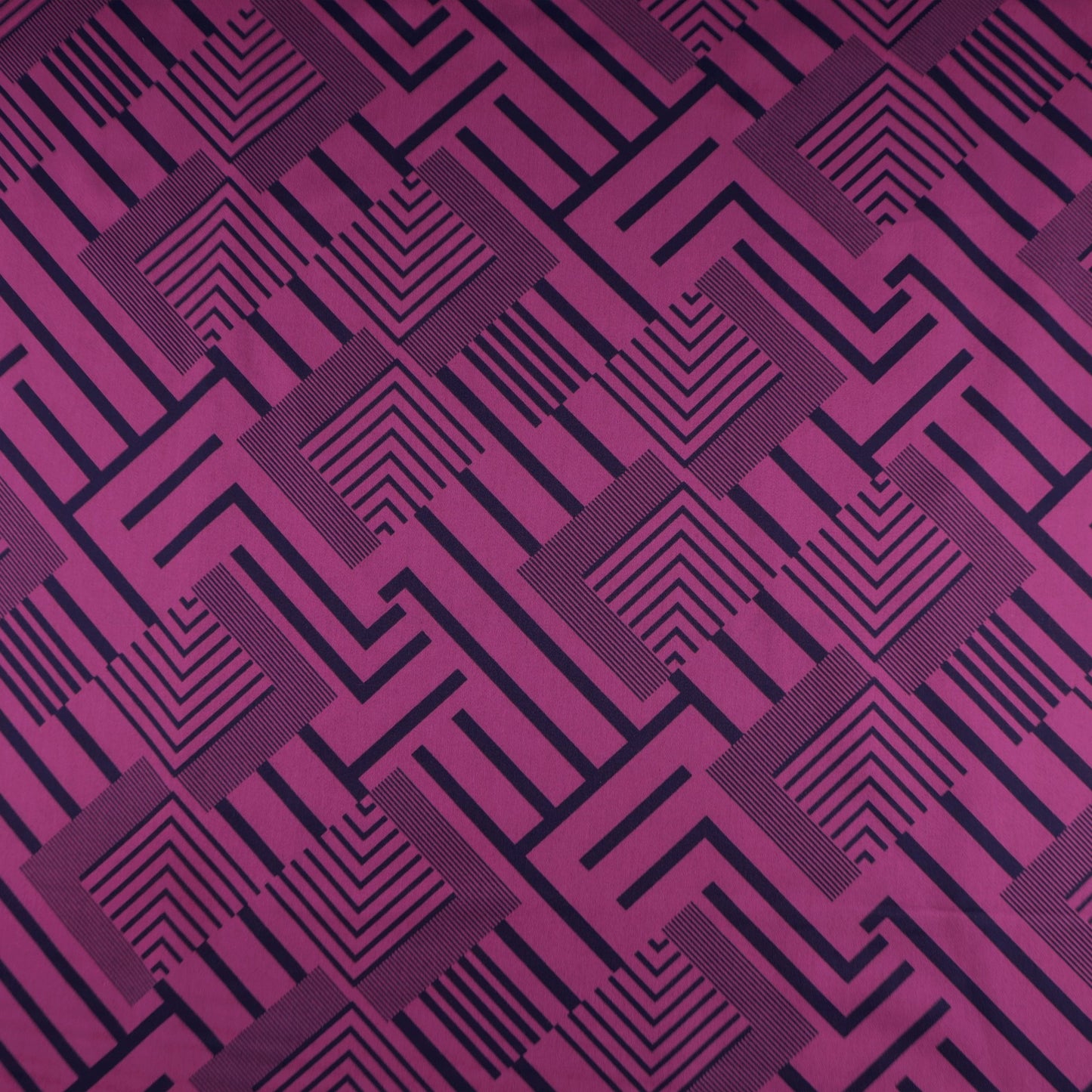 Linear Maze Satin Fabric - Kapaas