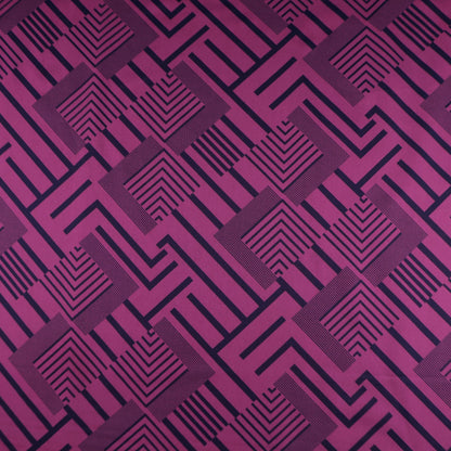 Linear Maze Satin Fabric - Kapaas