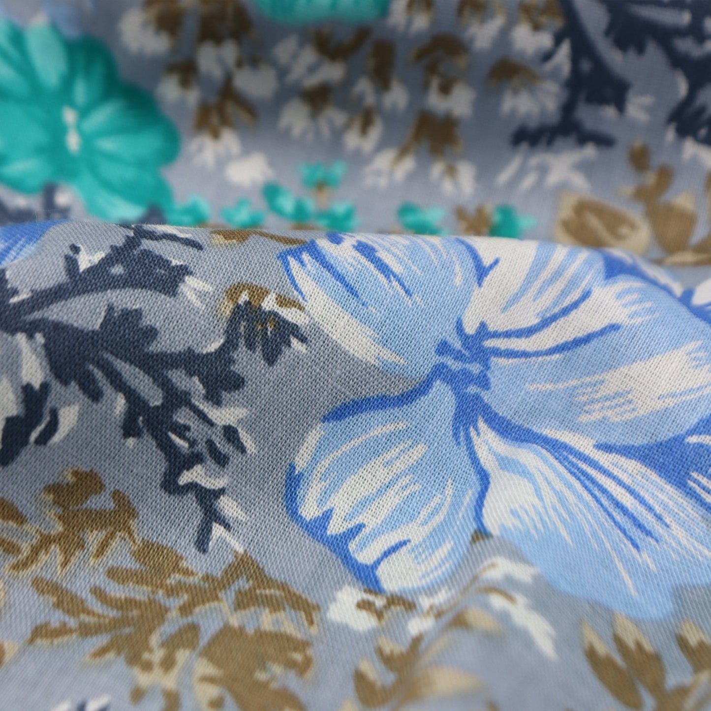 Meadow Garden Floral Cambric Fabric - Kapaas