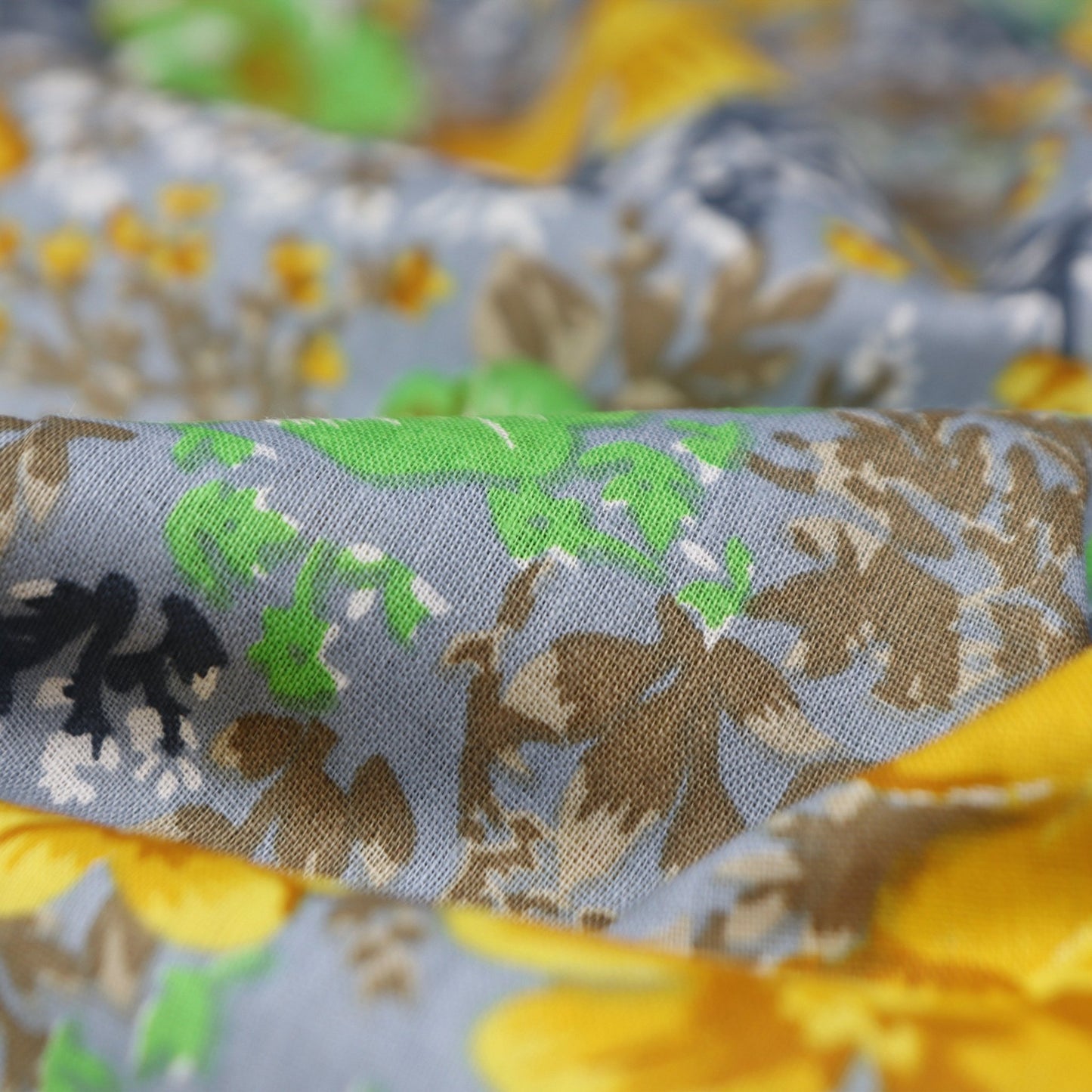 Meadow Garden Floral Cambric Fabric - Kapaas