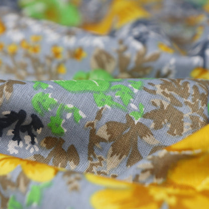Meadow Garden Floral Cambric Fabric - Kapaas