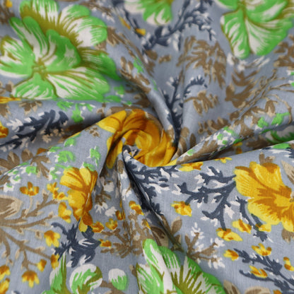 Meadow Garden Floral Cambric Fabric - Kapaas