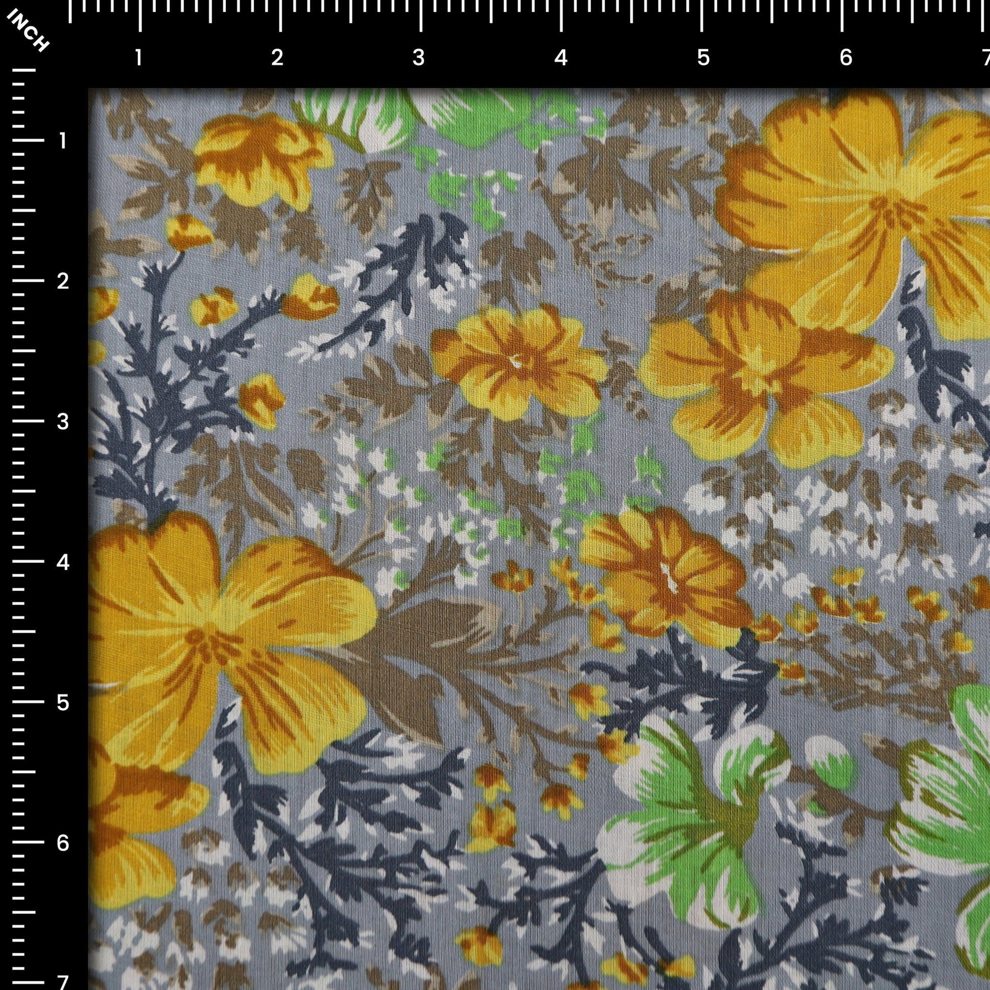 Meadow Garden Floral Cambric Fabric - Kapaas