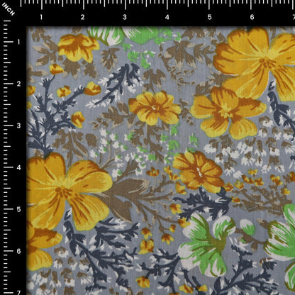 Meadow Garden Floral Cambric Fabric - Kapaas