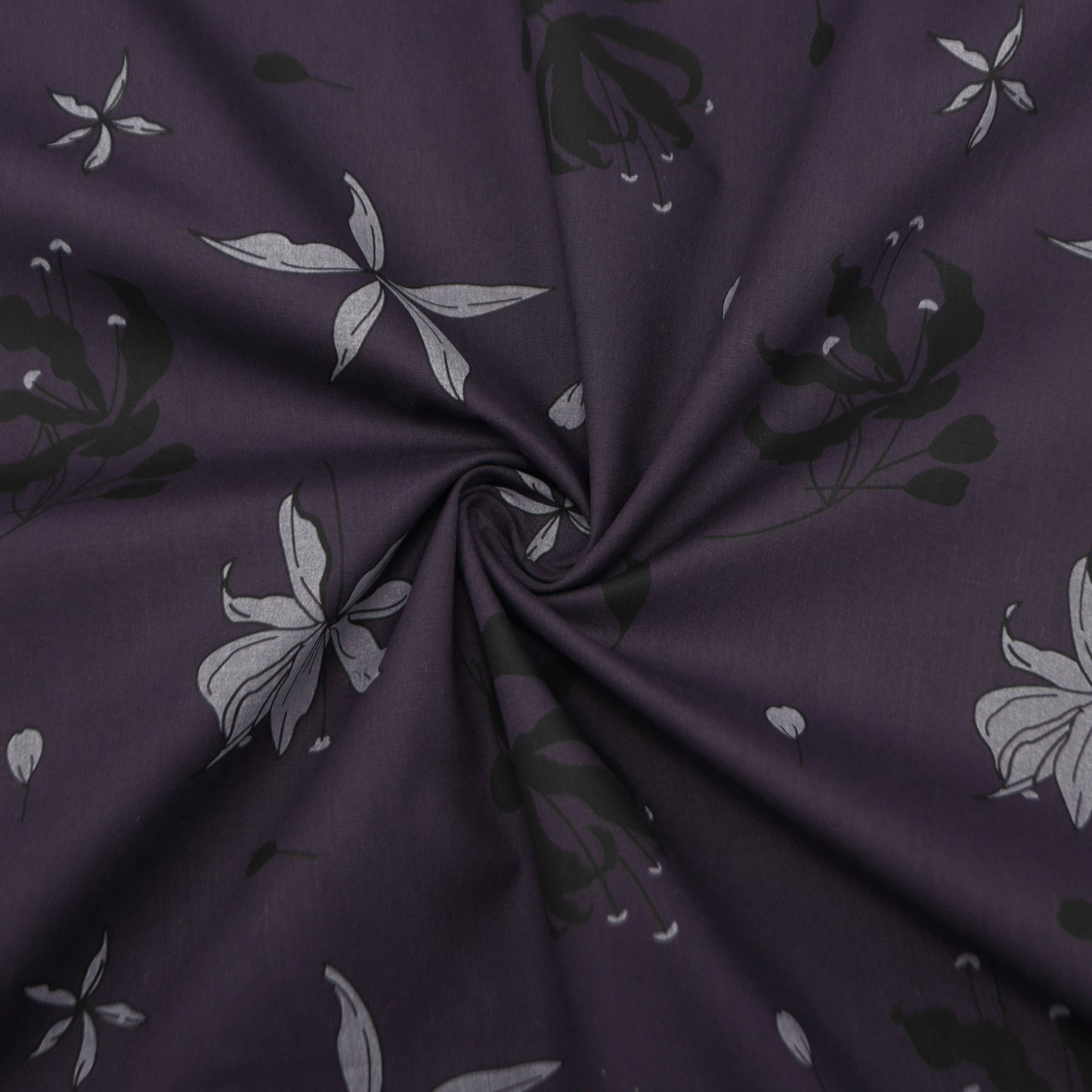 Midnight Garden Poplin Fabric - Kapaas