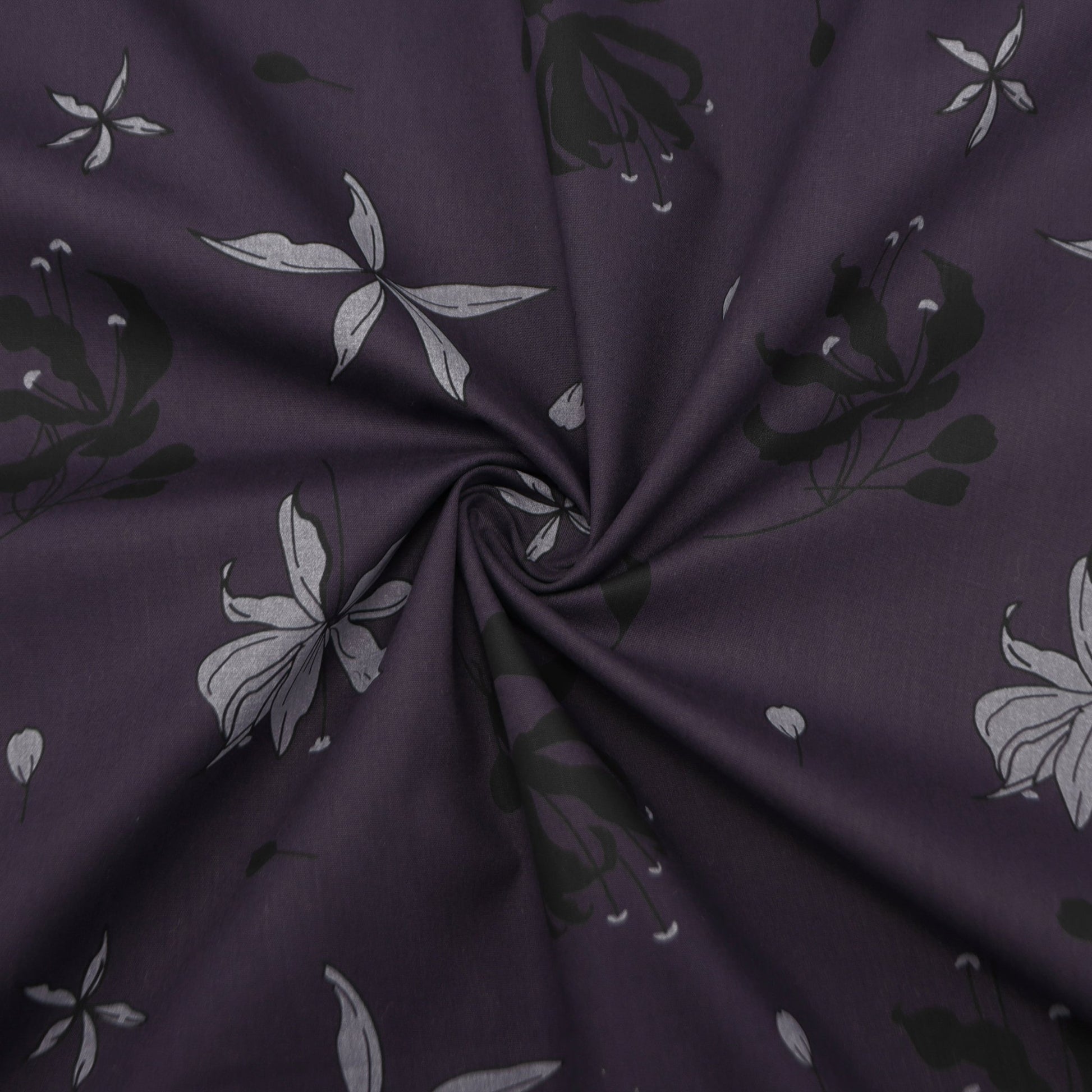 Midnight Garden Poplin Fabric - Kapaas