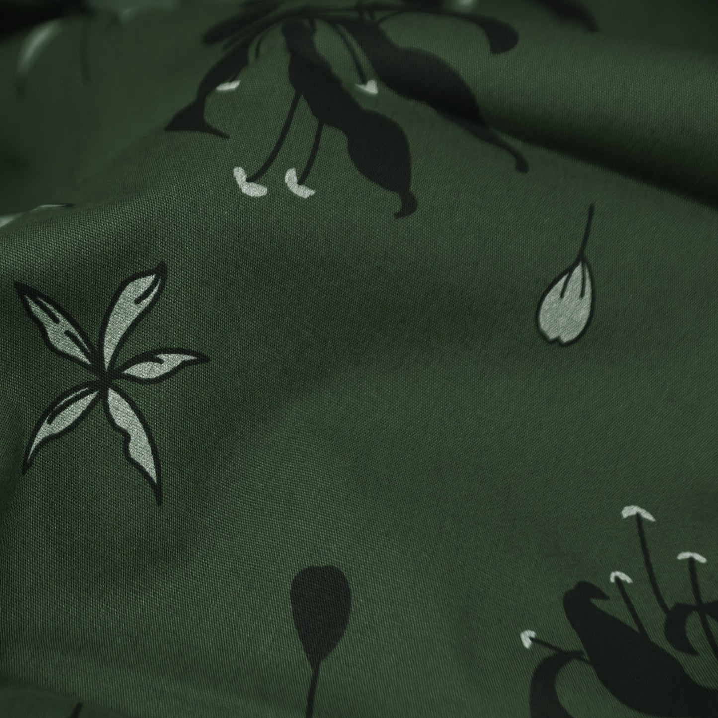 Midnight Garden Poplin Fabric - Kapaas