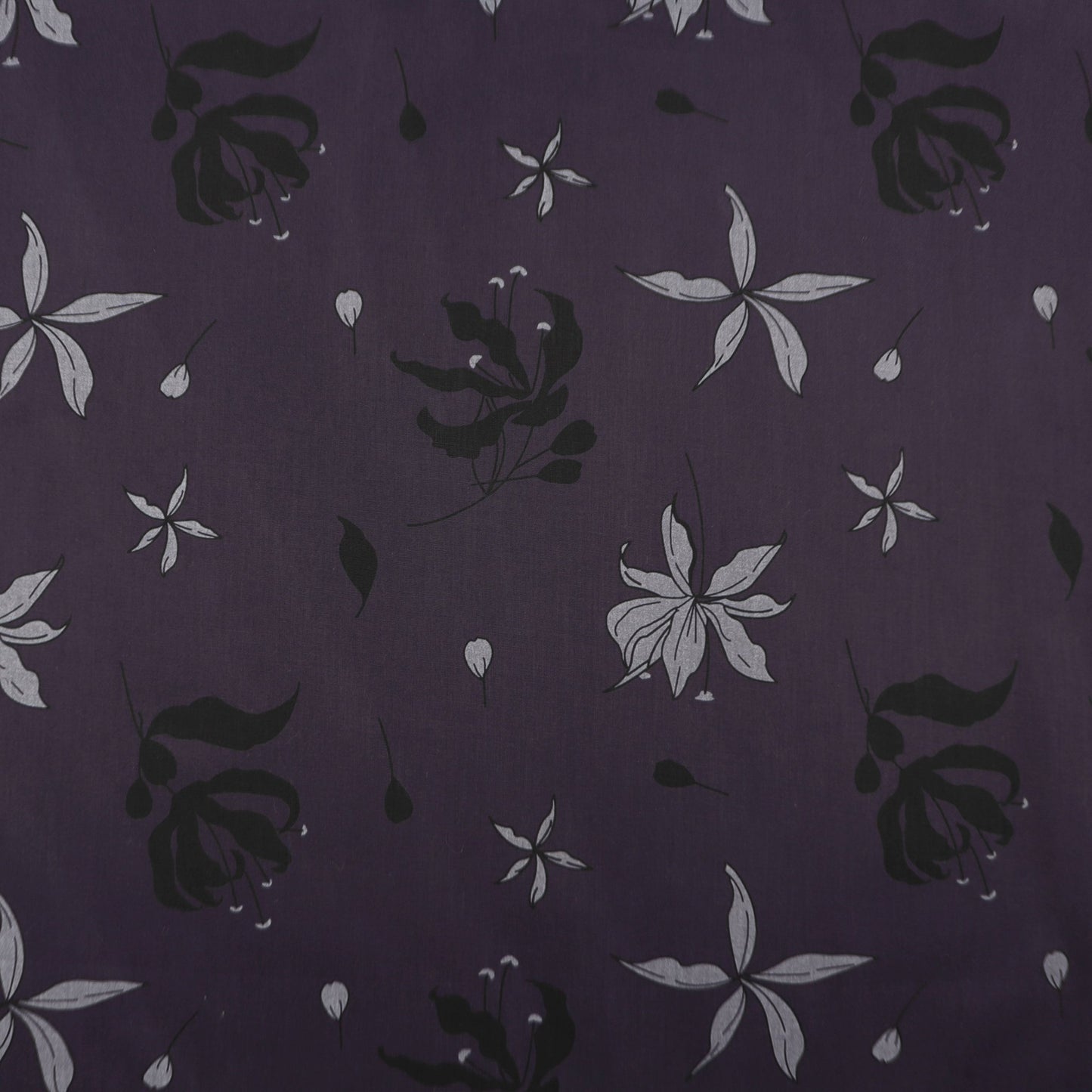 Midnight Garden Poplin Fabric - Kapaas