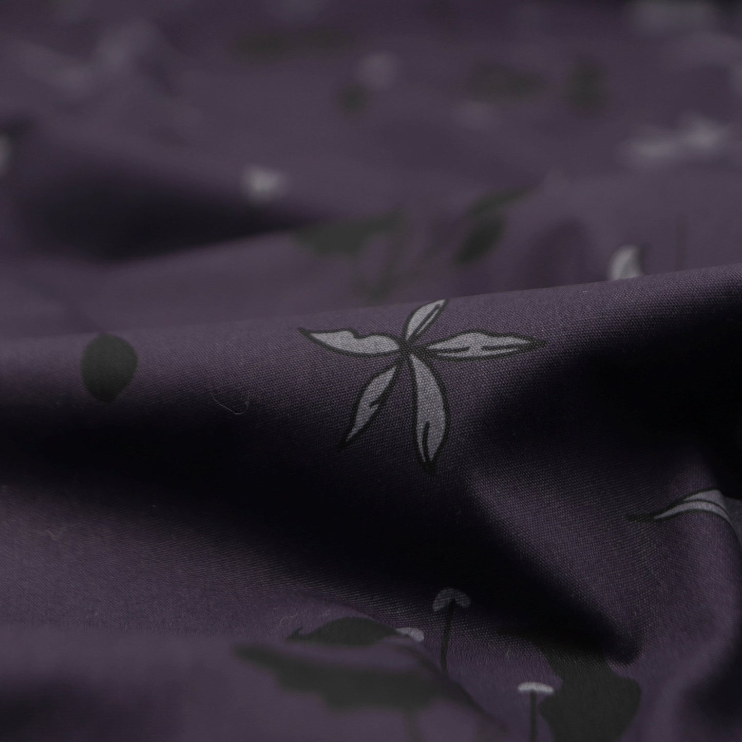 Midnight Garden Poplin Fabric - Kapaas