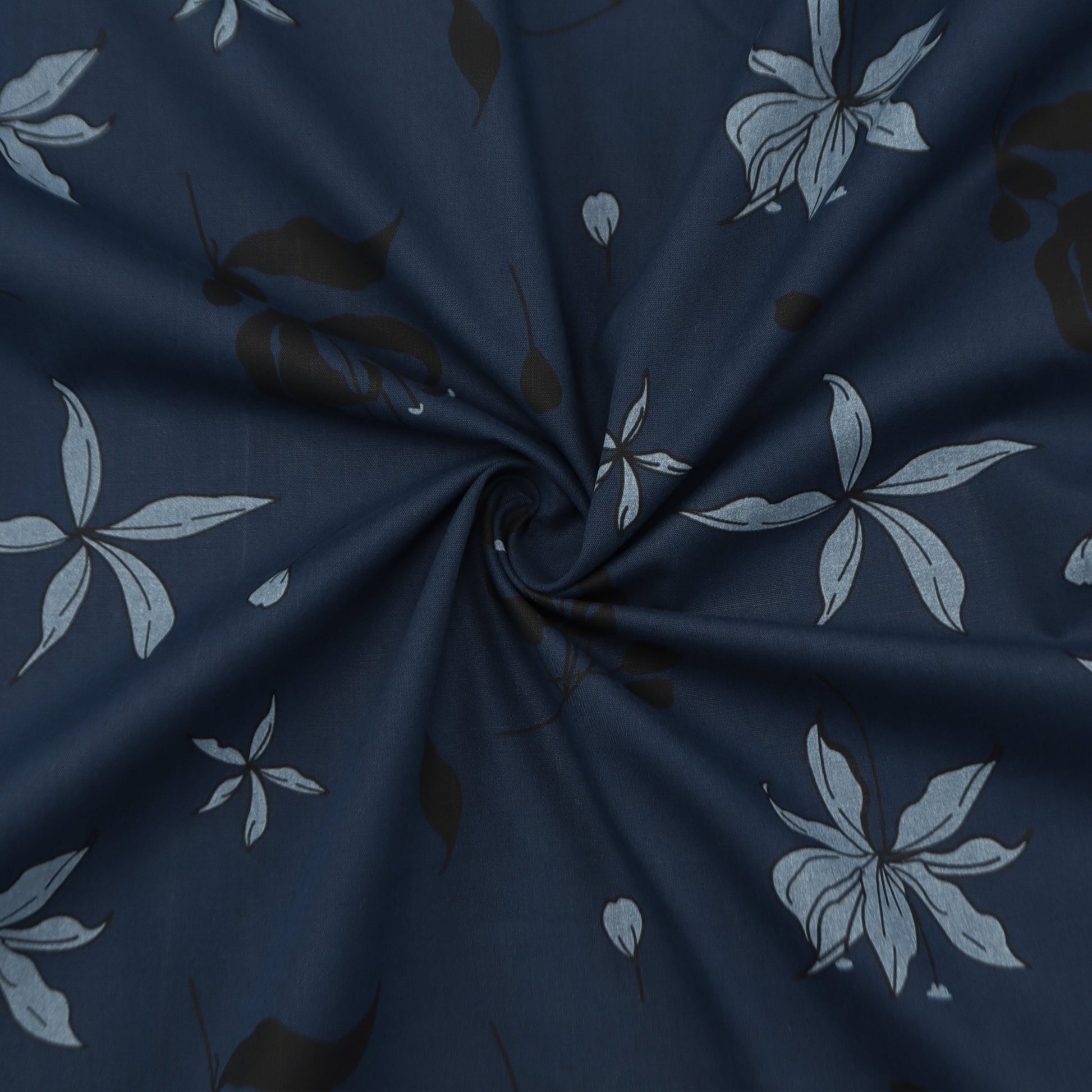 Midnight Garden Poplin Fabric - Kapaas