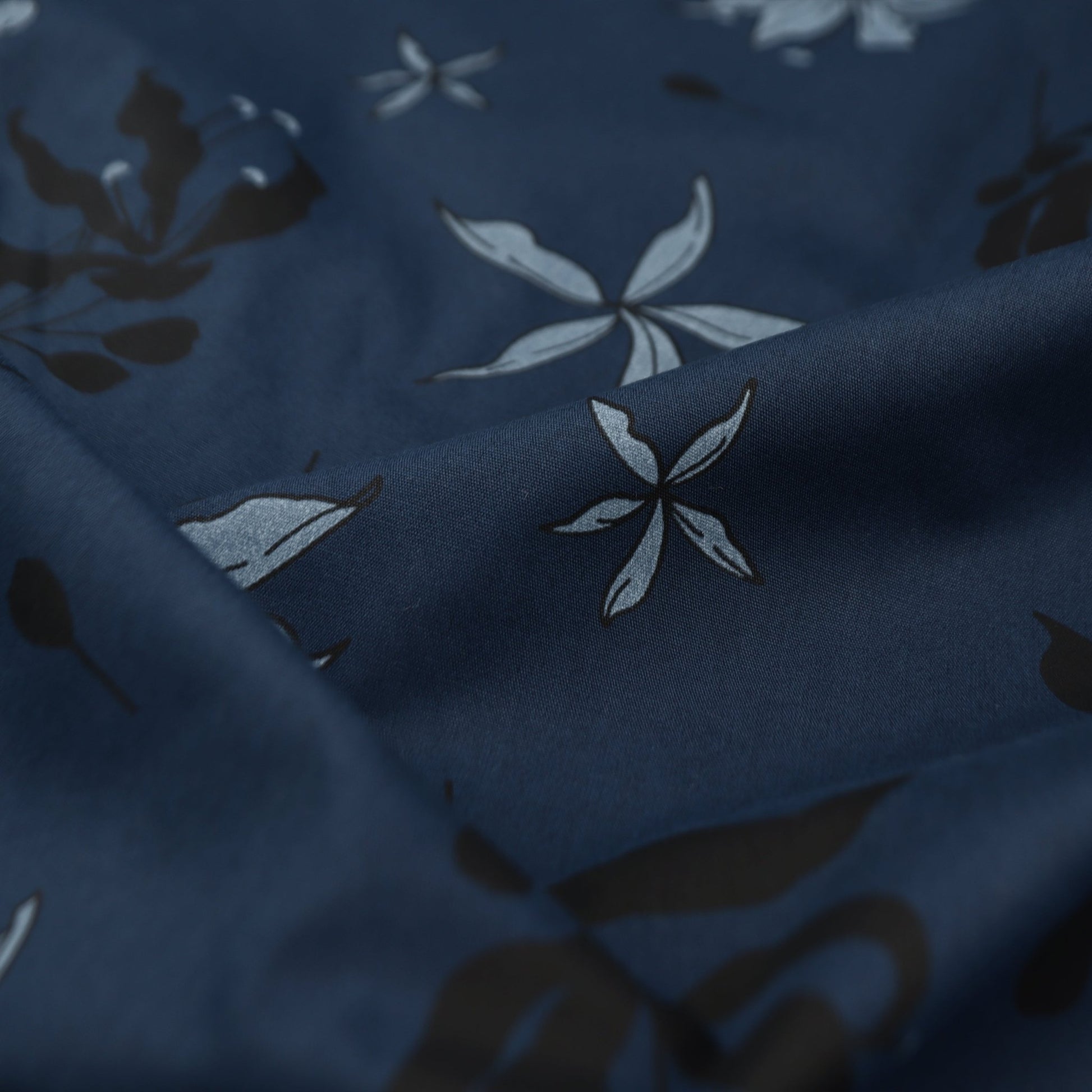 Midnight Garden Poplin Fabric - Kapaas