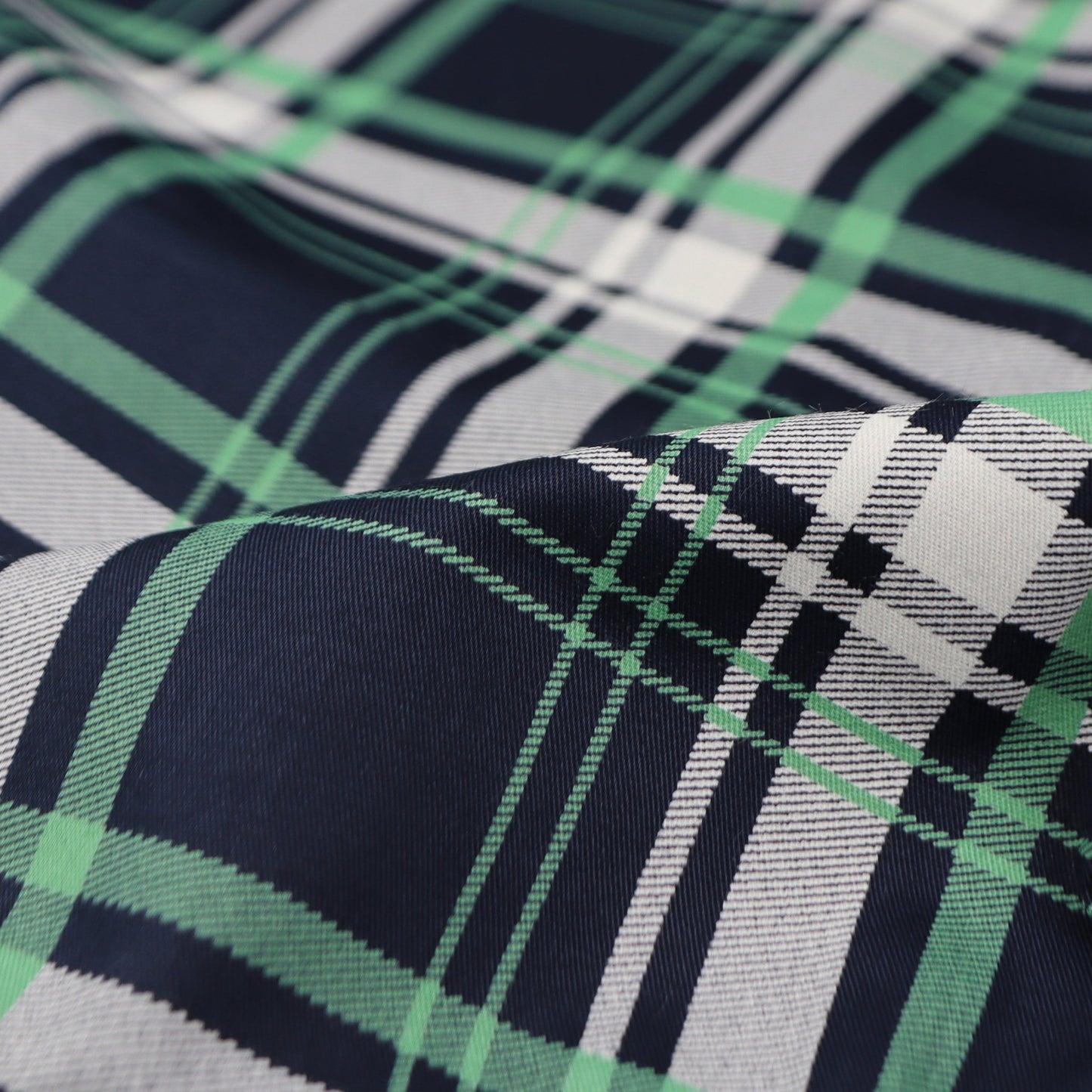 Modern Tartan Check Twill Fabric - Kapaas