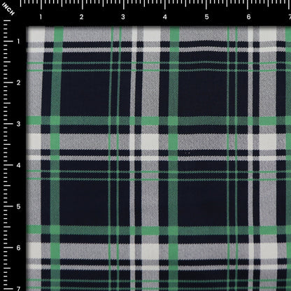 Modern Tartan Check Twill Fabric - Kapaas